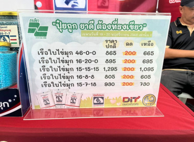 เข้าร่วมงานธงเขียวราคาประหยัด “ปุ๋ยถูก ยาดี ต้องที่ธงเขียว” พารามิเตอร์รูปภาพ 12